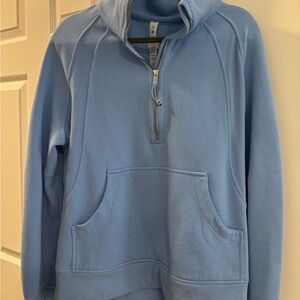 lululemon athletica Blue scuba full quarter zip